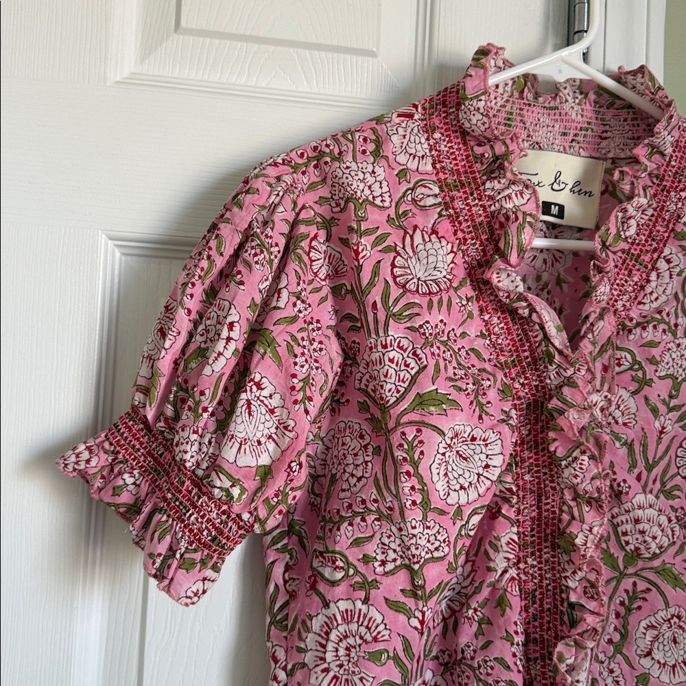 Fox & Hen The Label Della Ruffled Top Size M - Picture 3 of 8
